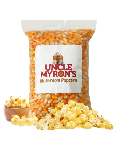 Granos de Palomitas de Maíz Champiñón Tío Myron 0.57 kg - Sin OGM, Sin Gluten