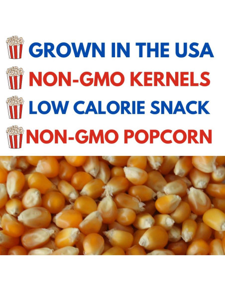 Granos de Palomitas de Maíz Champiñón Tío Myron 0.57 kg - Sin OGM, Sin Gluten