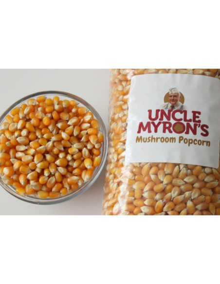 Granos de Palomitas de Maíz Champiñón Tío Myron 0.57 kg - Sin OGM, Sin Gluten