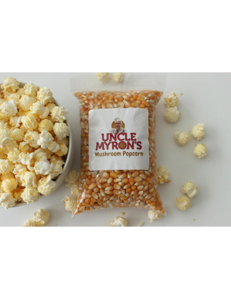 Granos de Palomitas de Maíz Champiñón Tío Myron 0.57 kg - Sin OGM, Sin Gluten