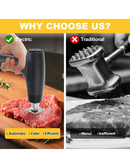 Ablandador de Carne Eléctrico SNIFITAR DK001 5 Velocidades