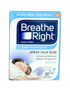 Tiras Nasales Breathe Right Transparentes Pequeñas 30 Unidades 2