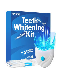 Kit Blanqueamiento Dental Nicwell LED + Gel 35% para Dientes Sensibles