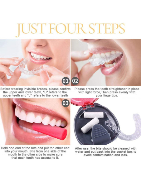 10Pcs Chewies de Silicona Tovip para Alineadores Dentales