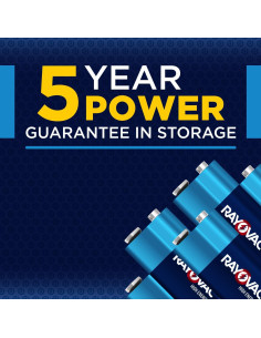 Baterías Alcalinas Rayovac 9V Alta Energía - Paquete de 8 2