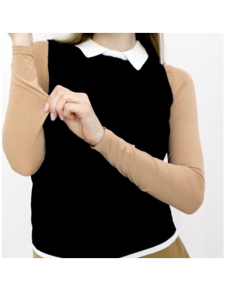 Camiseta Interior de Golf Mujer ATB-UV+ Manga Larga Piel