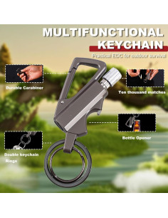 Encendedor de Llavero KoovDem Reutilizable Impermeable 4.3cm 2