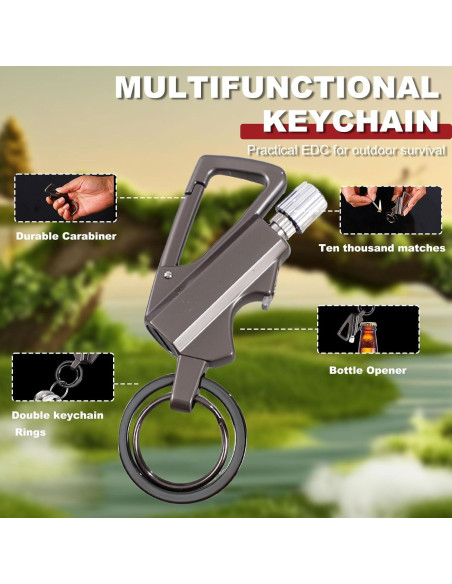 Encendedor de Llavero KoovDem Reutilizable Impermeable 4.3cm