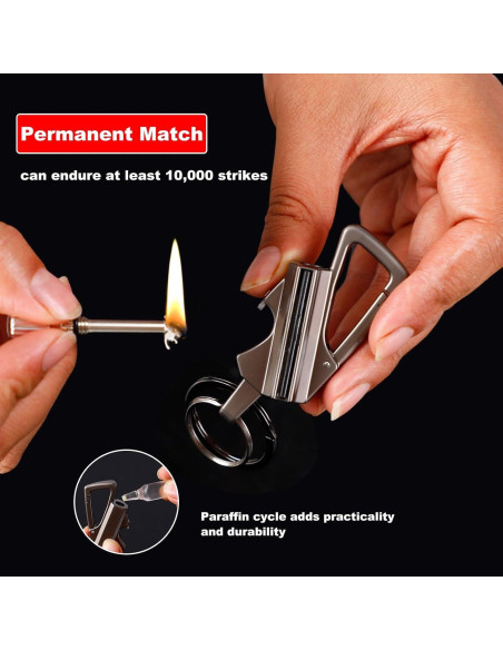 Encendedor de Llavero KoovDem Reutilizable Impermeable 4.3cm