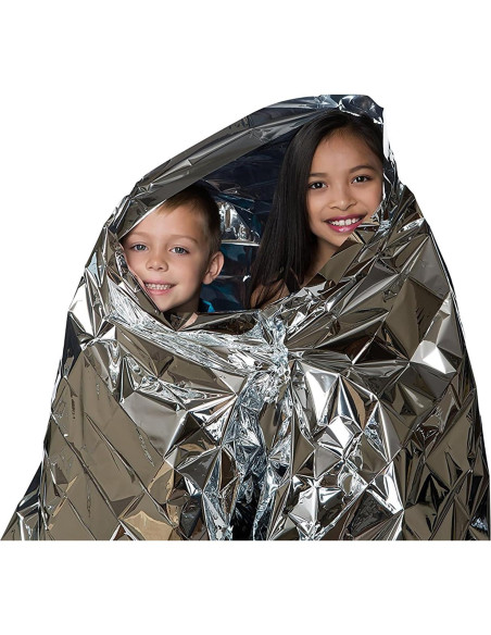 Manta de Emergencia Mylar MIXIAO - Paquete de 50 Unidades