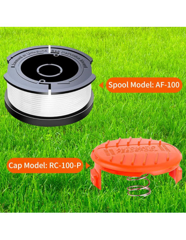 Bobina de Desmalezadora AF-100 SUNRRA Compatible Black+Decker 6+1
