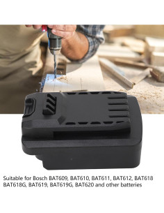 Adaptador de Batería Universal 18V FUZHUI para Bosch a Stanley 2