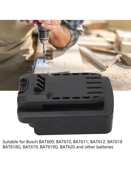 Adaptador de Batería Universal 18V FUZHUI para Bosch a Stanley