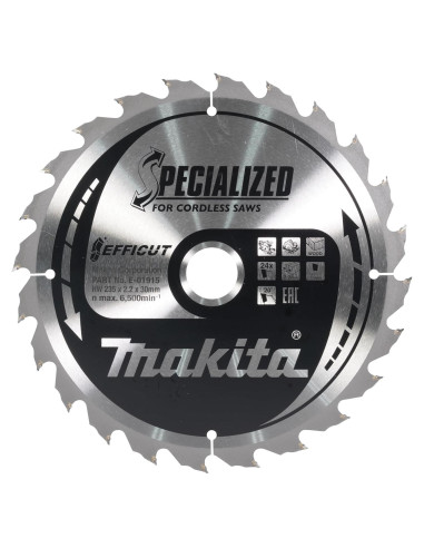 Hoja de sierra circular Makita E-01965 24T 23.5 cm Carburo