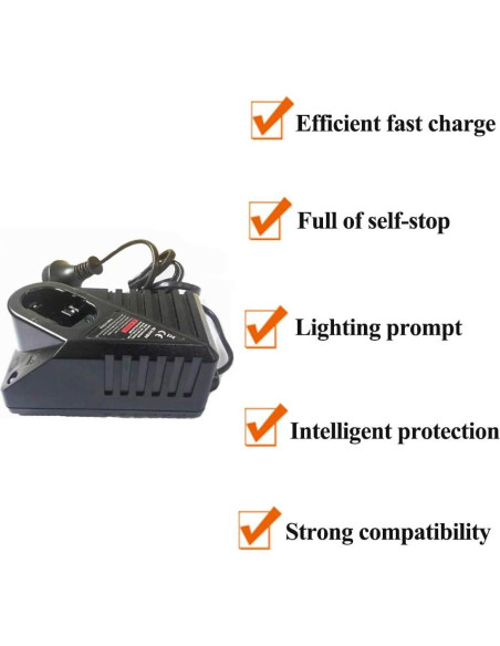 Cargador de Batería Ni-CD Ni-MH Bosch 7.2V-14.4V Compatible