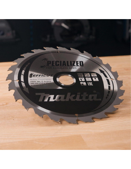 Hoja de sierra circular Makita E-01965 24T 23.5 cm Carburo