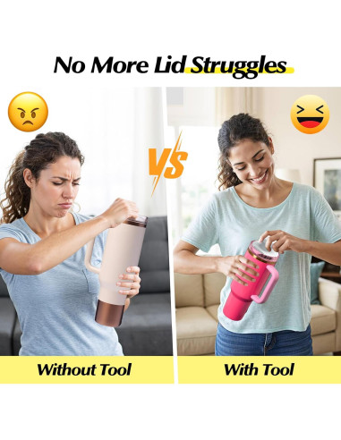 Abridor de Tapas Stanley Cup - Herramienta Ergonómica 567/850 ml