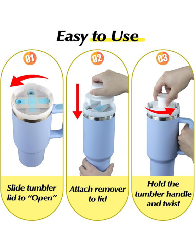 Abridor de Tapas Stanley Cup - Herramienta Ergonómica 567/850 ml