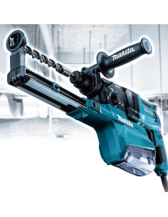 Martillo Rotativo Makita HR2651 1" con Extractor de Polvo HEPA 2