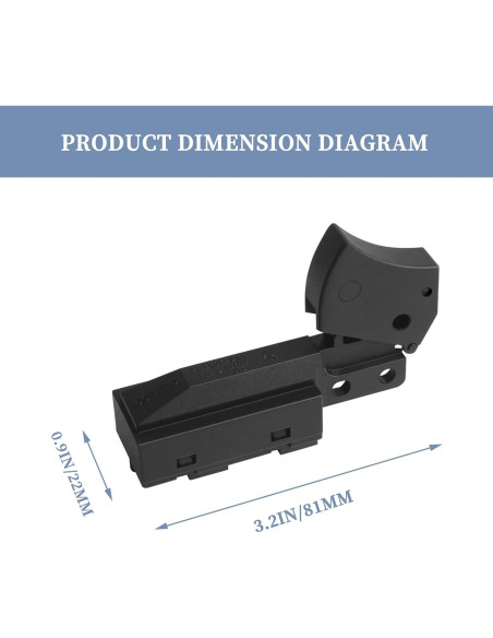 Interruptor On-Off Zfegto 23-66-0098 para Sierras Circulares Milwaukee