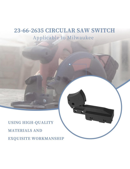 Interruptor On-Off Zfegto 23-66-0098 para Sierras Circulares Milwaukee