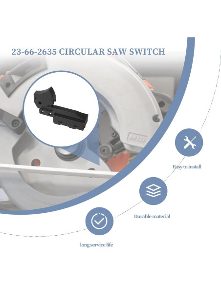 Interruptor On-Off Zfegto 23-66-0098 para Sierras Circulares Milwaukee