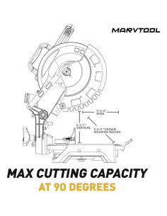 Sierra Ingletadora Compuesta MarvTool 10" 5000RPM 15A 2