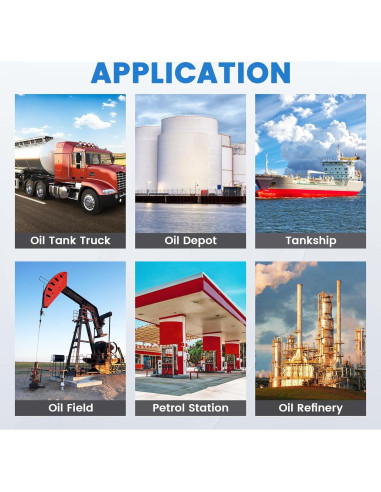 Cinta de Medición de Tanques de Aceite YJINGRUI 10m Acero Inoxidable