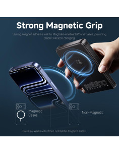 Cargador portátil JuiceGogo MagSafe 10000mAh 15W Qi2 Negro 2