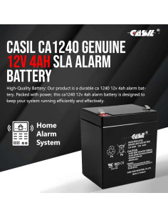 Batería Casil CA1240 12V 4Ah para sistema de alarma 2
