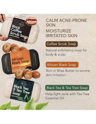 Set de Jabón Natural O Naturals - 6 Piezas Orgánicas 680g