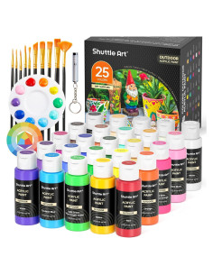 Conjunto de Pintura Acrílica Exterior Shuttle Art 25 Colores 60ml