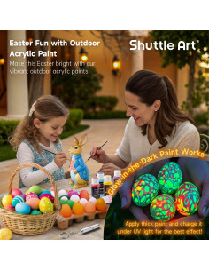 Conjunto de Pintura Acrílica Exterior Shuttle Art 25 Colores 60ml 2