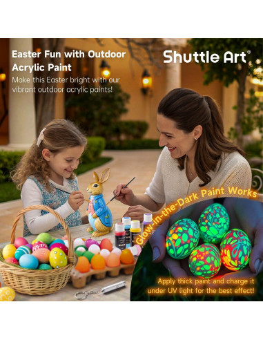 Conjunto de Pintura Acrílica Exterior Shuttle Art 25 Colores 60ml
