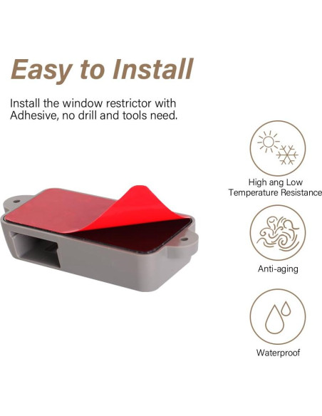 Cerradura de Ventana EUDEMON Limitador Seguridad Infantil 7cm