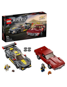 LEGO 76903 Campeones de Velocidad Chevrolet Corvette C8.R y 1969