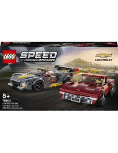 LEGO 76903 Campeones de Velocidad Chevrolet Corvette C8.R y 1969 2