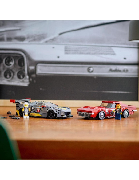 LEGO 76903 Campeones de Velocidad Chevrolet Corvette C8.R y 1969