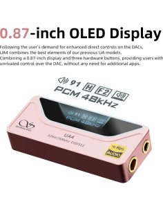 Amplificador de Auriculares SHANLING UA4 Rosa, DAC Portátil HiFi 2