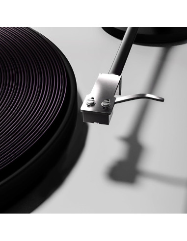 Cabezal de Phono Universal Monosaudio Aluminio Plata con Cables