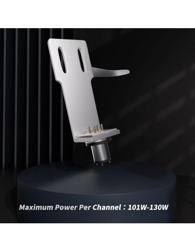 Cabezal de Phono Universal Monosaudio Aluminio Plata con Cables