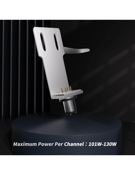 Cabezal de Phono Universal Monosaudio Aluminio Plata con Cables