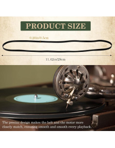 Correa de Repuesto para Tocadiscos UPIQNG AT-PL50/AT-LP60 - Goma 2