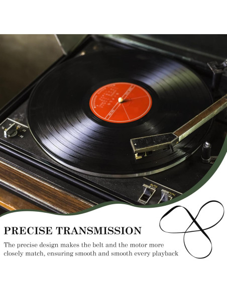 Correa de Repuesto para Tocadiscos UPIQNG AT-PL50/AT-LP60 - Goma