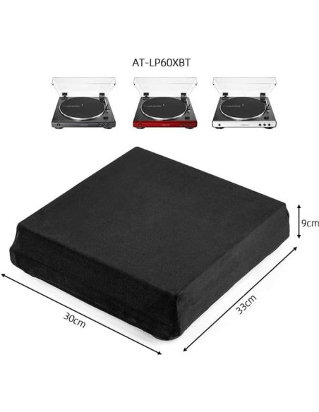 Cubierta de Polvo para Tocadiscos JOYSOG AT-LP60XBT-BK 31x32cm