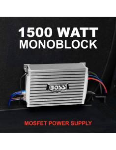 Amplificador Monobloque BOSS AR1500M 1500W para Subwoofer 2