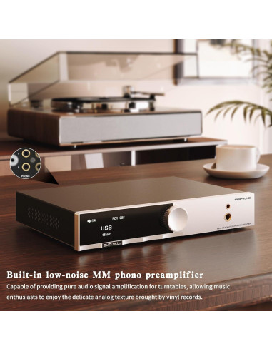 Amplificador de Potencia SMSL AS400 165W 2.1 Canal DAC USB