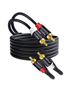 Cable de audio 2RCA macho a 2RCA macho ZEQKULW 4.57m