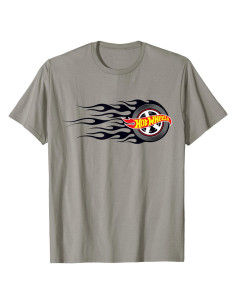 Camiseta Hot Wheels Llantas Llamas para Hombre - Talla Variada