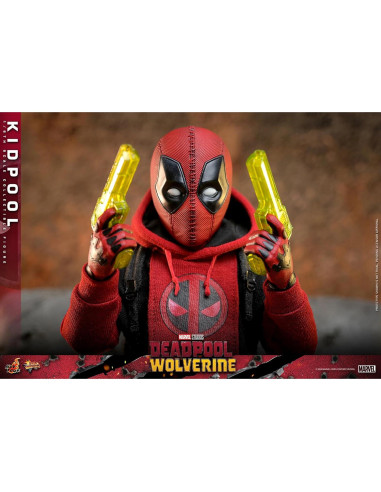 Figura de acción Kidpool Hot Toys 1/6 Marvel Comics